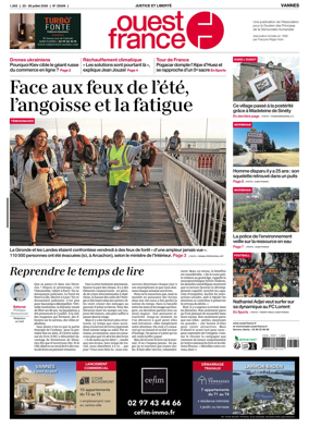 Cover of Ouest France (Vannes)