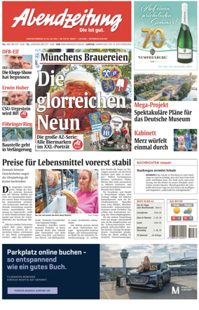 Cover of Abendzeitung Munchen