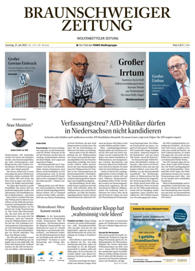 Cover of Braunschweiger Zeitung (Braunschweig)
