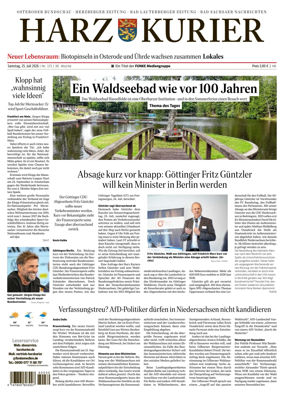 Cover of Harz Kurier