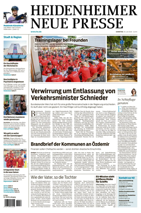 Cover of Heidenheimer Neue Presse