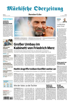 Cover of Markische Oderzeitung Bernau