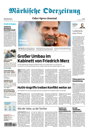 Cover of Markische Oderzeitung Eisenhuttenstadt