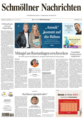 Cover of Ostthuringer Zeitung (Schmolln)