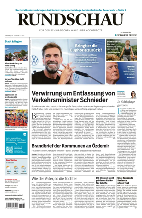 Cover of Rundschau fur den Schwabischen Wald – Der Kocherbote