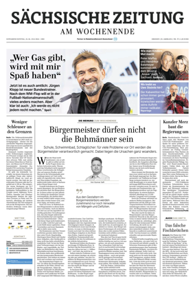 Cover of Sachsische Zeitung (Dresden)