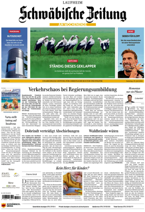 Cover of Schwabische Zeitung (Laupheim)