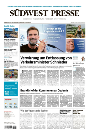 Cover of Sudwest Presse