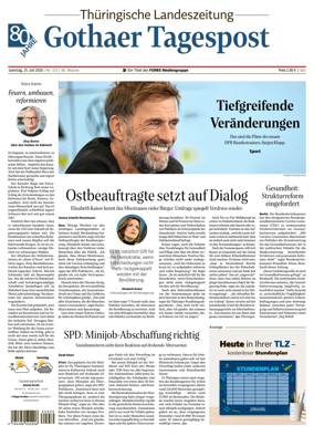 Cover of Thuringische Landeszeitung (Gotha)