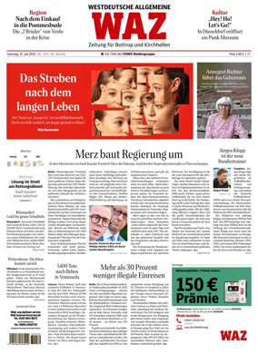 Cover of Westdeutsche Allgemeine Zeitung (Bottrop)
