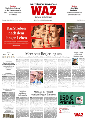 Cover of Westdeutsche Allgemeine Zeitung (Hattingen)