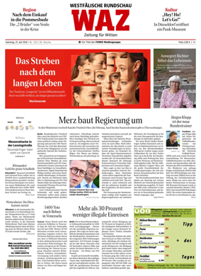 Cover of Westdeutsche Allgemeine Zeitung (Witten)