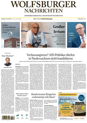 Cover of Wolfsburger Nachrichten (Wolfsburg-Gifhorn)