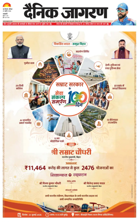 Cover of Dainik Jagran Delhi