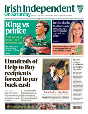 Cover of Irish Independent