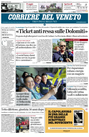 Cover of Corriere del Veneto (Treviso e Belluno)