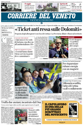 Cover of Corriere del Veneto (Vicenza e Bassano)