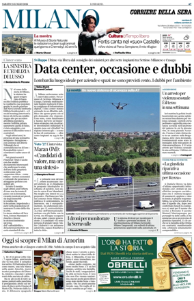 Cover of Corriere della Sera (Milano)