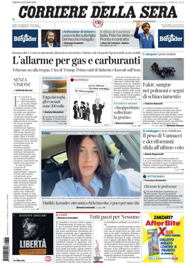 Cover of Corriere della Sera