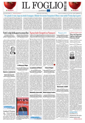 Cover of Il Foglio Quotidiano