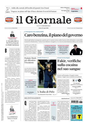 Cover of Il Giornale (Italy)
