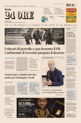 Cover of Il Sole 24 Ore