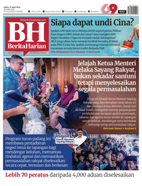 Cover of Berita Harian