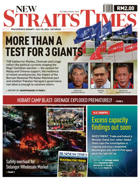 Cover of New Straits Times