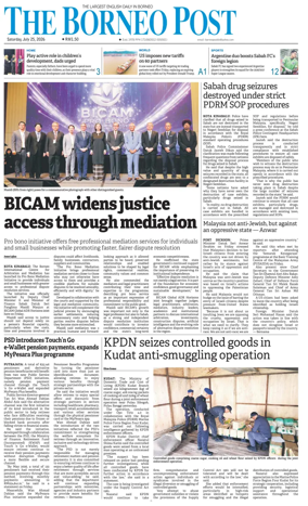 Cover of The Borneo Post (Sabah)
