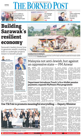 Cover of The Borneo Post (Sarawak)