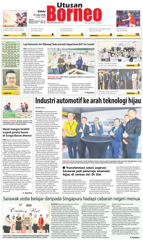 Cover of Utusan Borneo (Sarawak)