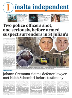 Cover of Malta Independent