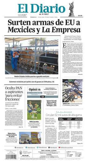 Cover of El Diario de Juarez