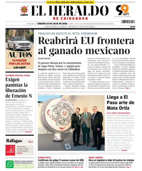 Cover of El Heraldo de Chihuahua