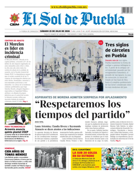 Cover of El Sol de Puebla