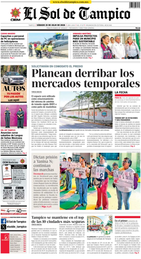Cover of El Sol de Tampico