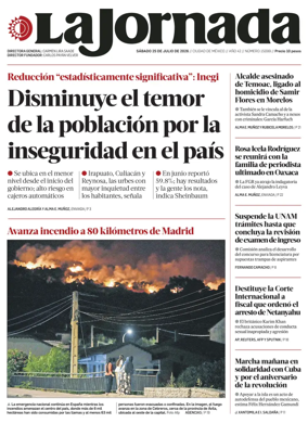 Cover of La Jornada
