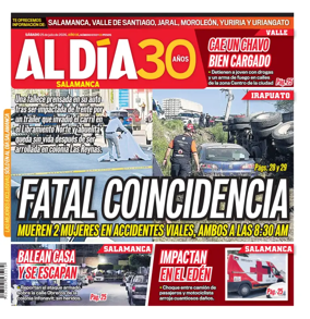 Cover of Periodico Al Dia (Salamanca)