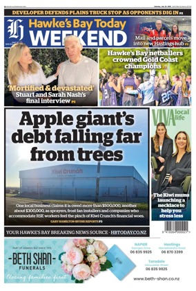Cover of Hawke's Bay Today