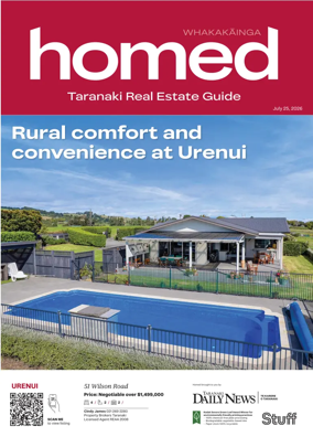 Cover of Homed Taranaki Daily News