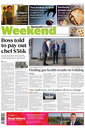 Cover of Manawatu Standard