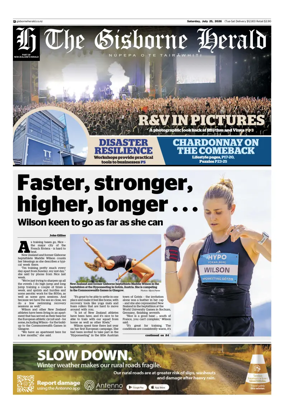 Cover of The Gisborne Herald (Saturday edition)