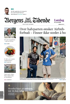 Cover of Bergens Tidende