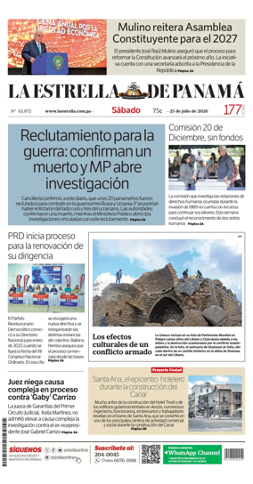 Cover of La Estrella de Panama