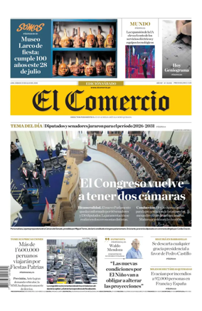 Cover of Diario El Comercio