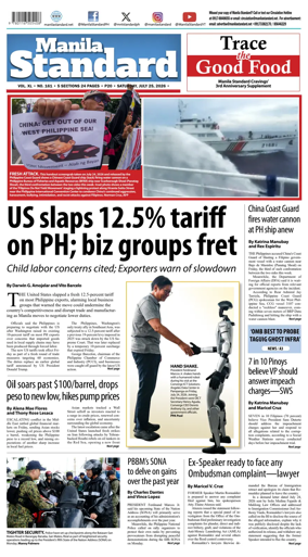 Cover of Manila Standard