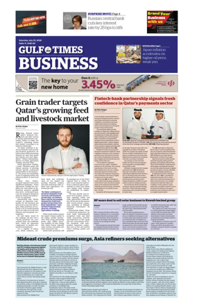 Cover of Gulf Times Business