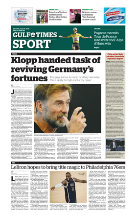 Cover of Gulf Times Sport