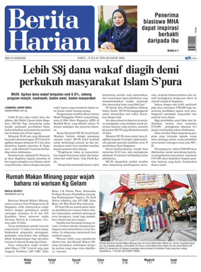 Cover of Berita Harian