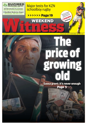 Cover of The Weekend Witness (South Africa)